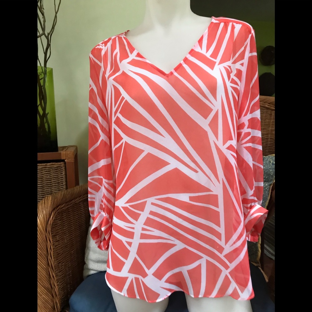 Banana Republic chiffon tunic top